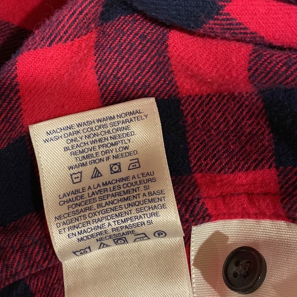 LANDS’ END Checked Flannel Shirt - Picture 11 of 13